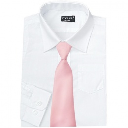 Boys White Formal Shirt Hot Pink Tie Boys Wedding Shirt childrensspecialoccasionwear
